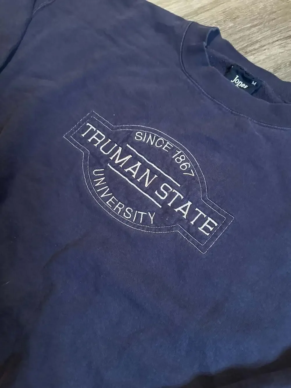 Vintage Truman State University Navy Blue Crewneck Sweatshirt Size Medium